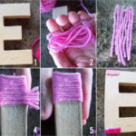 Divertidas, coloridas y en degrade letras forradas en lana: ¿Cómo hacerlas?