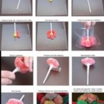 Souvenir chupetín con flores de gomitas para cumpleaños infantiles: Idea sabrosa y divertida