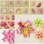 Cuenco con forma de flor realizado con la técnica origami ¿Cómo hacerlo?