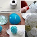 Cómo se hacen las bolas de hilo para decorar