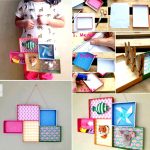 ¡Reciclar y crear! Cuadros para el cuarto de los niños confeccionados con tapas de cajas de cartón