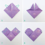 Simples pasos para hacer corazones con la técnica origami