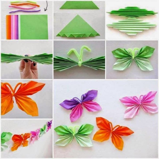 mariposas de papel para decoración faciles de hacer paso a paso
