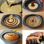 ¿Cómo hacer una torta marmolada en forma de espiral?